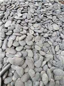 Grey Pebbles,Rough Dark Grey River Pebbles