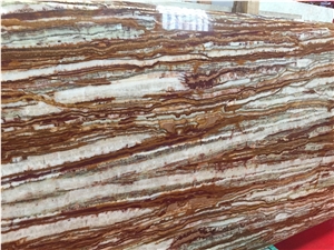 Tiger Skin Onyx Slabs & Tiles