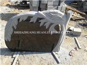 China Black Granite Western Style Gravestone, Hebei Black Granite Cross Tombstone/Memorial/Cemetery Monument