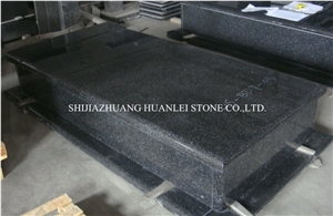 China Granite Beida Green Tombstone/Monument Design/Single Memorial/Cemetery Tombstones,Poland Gravestone,Western Style Headstone