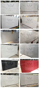 Good Quality Pure Grey Quartz Stone Tile from Guangdong China