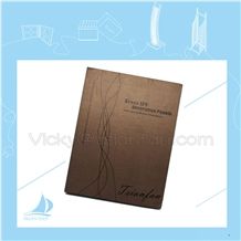 Cardboard marble stone sample display book with EVA