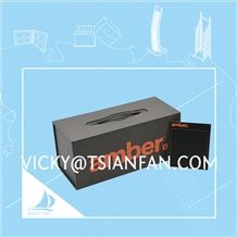 granite stone display case sample box