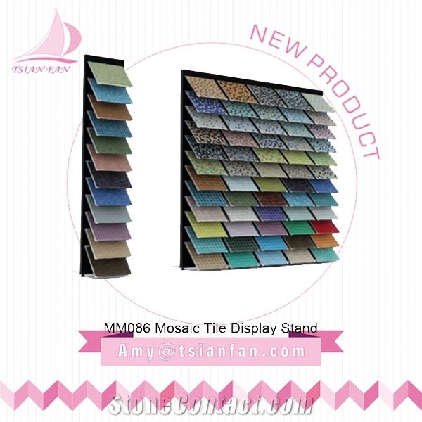 Mosaic Tile And Mable Stone Exhibition Rack For Bathroom