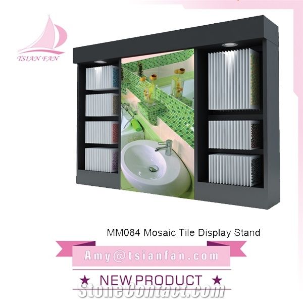 Mosaic Tile And Mable Stone Exhibition Rack In Showroom