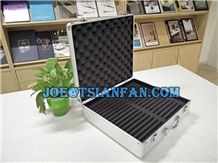 stone display suitcase