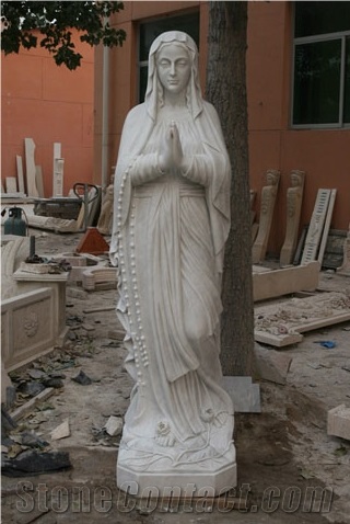 Blessed Virgin Mary Sculpture Statue Handcarved Sculptures Western Statues