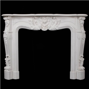 Marble Fireplace Mantel White Marble Fireplace Handcarved Fireplace