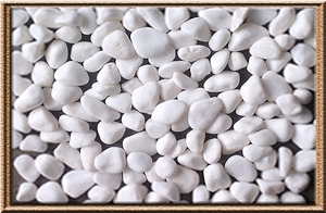 Pebble Milky White - Milky White / Putih Susu River White Stone