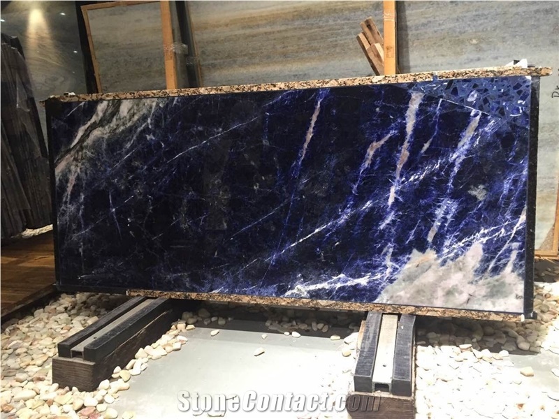 Natural Blue Sodalite Granite Slabs & Tiles