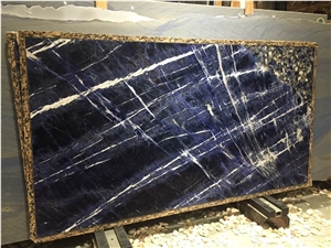 Natural Blue Sodalite Granite Slabs & Tiles