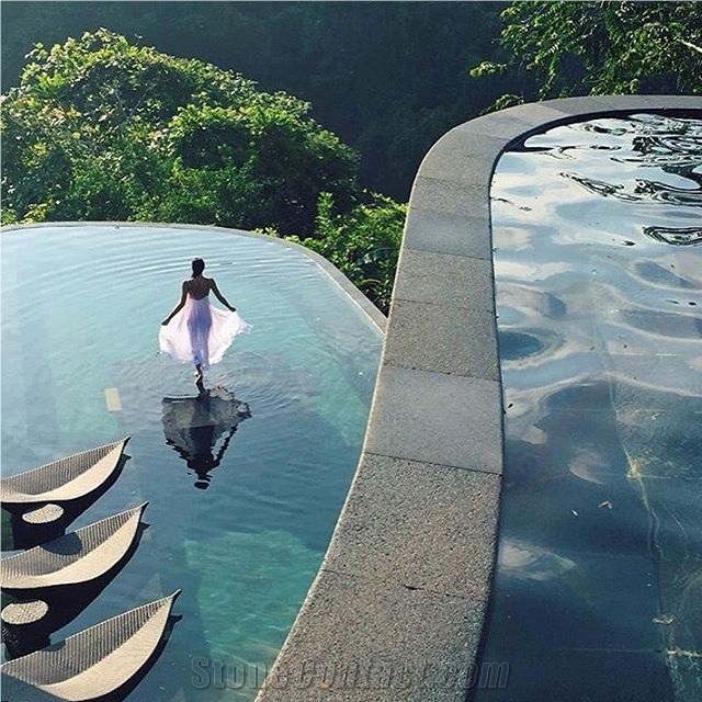 Bali Sukabumi Green Swimming Pool Stone Tiles