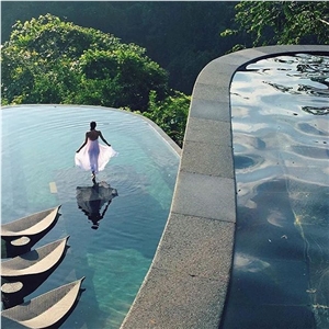 Bali Sukabumi Green Swimming Pool Stone Tiles
