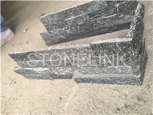 China Black Slate Panel, Culture Stone Z Shaped Wall Cladding, Stone Wall Decor, Ledger Stone