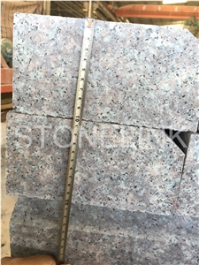 Flamed G687 Granite Kerb Stone, Peach Blossom Red Granite, Taohua Red Granite Curbstone
