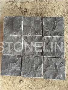 Zhangpu Black Basalt Cobble Stones, Country Road Pavers, Walkway Pavers, Natural Split Cube Stones
