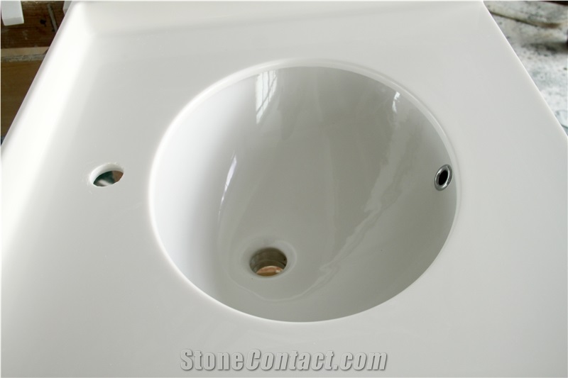 Artificial Stone Vessel Sink,Engineered Quartz Stone Wash Basin