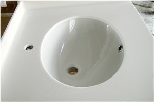 Artificial Stone Vessel Sink,Engineered Quartz Stone Wash Basin