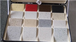 Colorful Commercial Quartz Composite Tile Flooring