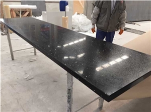 High Quality Black Composite Quartz Stone Countertop