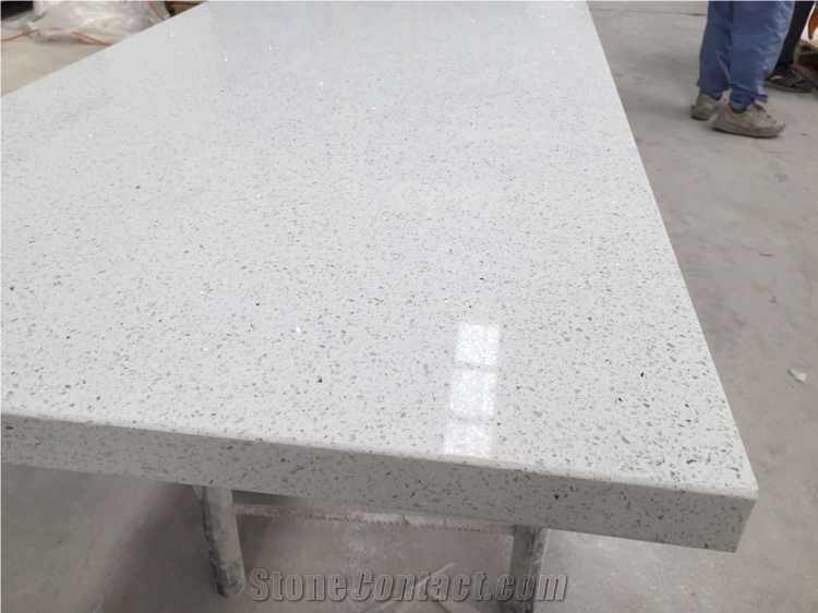Lowes Kitchen Countertop Crystal White Quartz From China