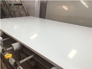 Super Pure White Quartz Stone Kitchen Table Dinning Table Top