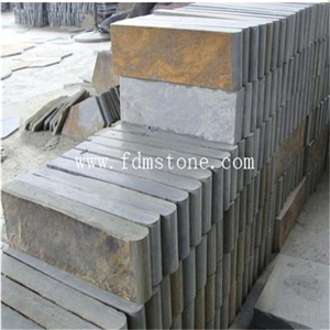 30*30cm High Quality Natural Multicolor Rusty Slate Swimming Pool Coping Stones