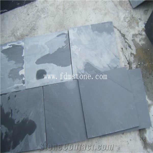 30*60cm Hot Sale Natural Black Slate Paving Stone, Floor Tiles