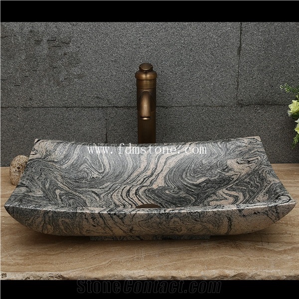 Beige Marble Stone Vessel Sink for Kitchen and Bathroom Design,European Country Style, Organic Stone Vessel Sink