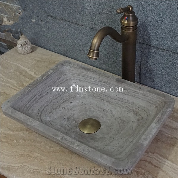 Honed Natural Black Granite Stone Wash Basin Counter Vessel Sink,Wash Bowl,Usa Style Basins,Stone Triangle Sink
