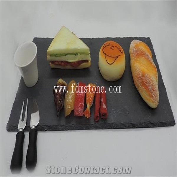 Hot Sale Black Slate Cheese Board/Natural Slate Serving Board,Sushi Plate/Japanese Plate/Slate Plate