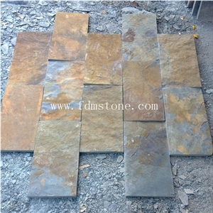 Made-In-China Natural Rusty Slate Paving Stone,Flooring Tiles