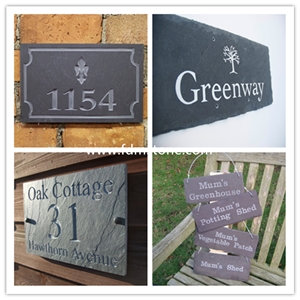 Personalised Traditional Engraved Slate Signs