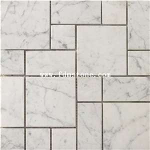 White Marble French Pattern Flooring and Walling Tiles,Kitchen Design