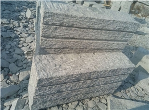 G341 Cheapest Grey Granite Kerbstones Pineappled Surface