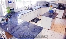 Azul Bahia Kitchen Bench Tops,Blue Granite Countertop