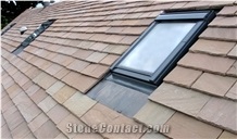 Brown Sandstone Roof Coating &Tiles