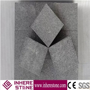Chines G654 Granite Dark Grey Flamed Paver,Paving Stone, Cube Interior Building Stone