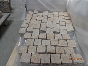 G682 Garden Stepping Pavements,Yellow Paving Sets Cobble Stone