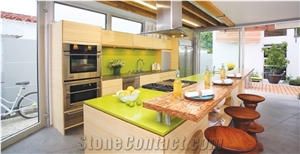 Green Quartz Kitchen Top,Kitchen Countertop,Bar Top