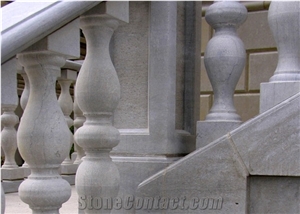 Grey Limestone Balustrade &Handrail