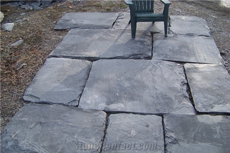 Grey Slate Cobbles, Cube Stone & Walkway Pavers