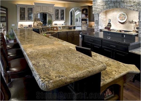 Juparana Desert Granite Kitchen Bar Top,Beige Kitchen Countertop