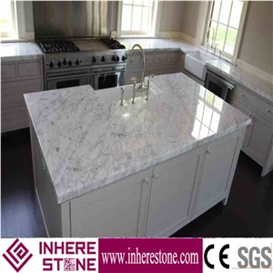 Marble Kitchen Bench Top, Carrara White Countertop,White Marble Worktops,Marble Kitchen Top