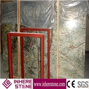 Quality Chinese Premium Rainforest Green,Bidasar Green Marble Tiles Price in India,Green Multicolor Stone Slab