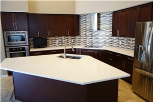 Quartz Stone Kitchen Countertops,White Kitchen Worktops