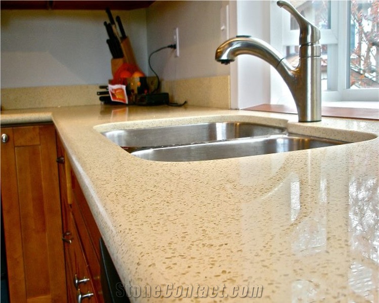Quartz Stone Kitchen Countertops,White Kitchen Worktops