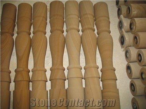 Sandstone Staircase Rails,Yellow Baluster