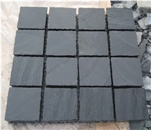 Slate Cobble Stone,Black Floor Covering