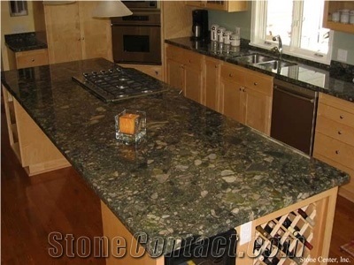 Verde Eco Granite Kitchen Desk Top Granite Countertop Island Top